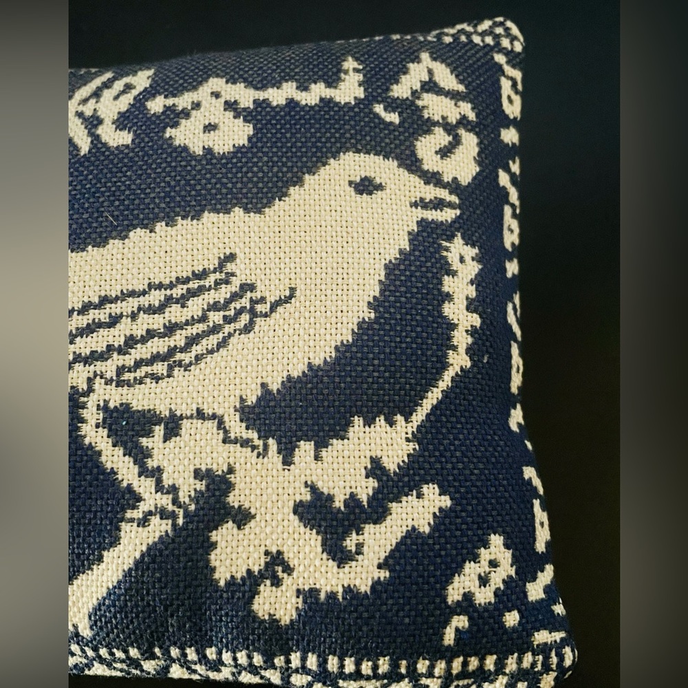 🦋Two Textile Bird Accent Mini Pillows Bundle - Picture 8 of 10